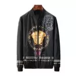 blousons veste versace collection double medusa logo zipper